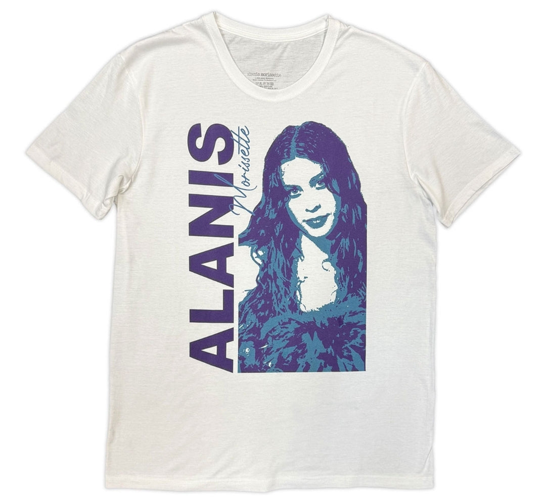 T-shirt Blanc Alanis Morissette Portrait Officiel (Unisexe)