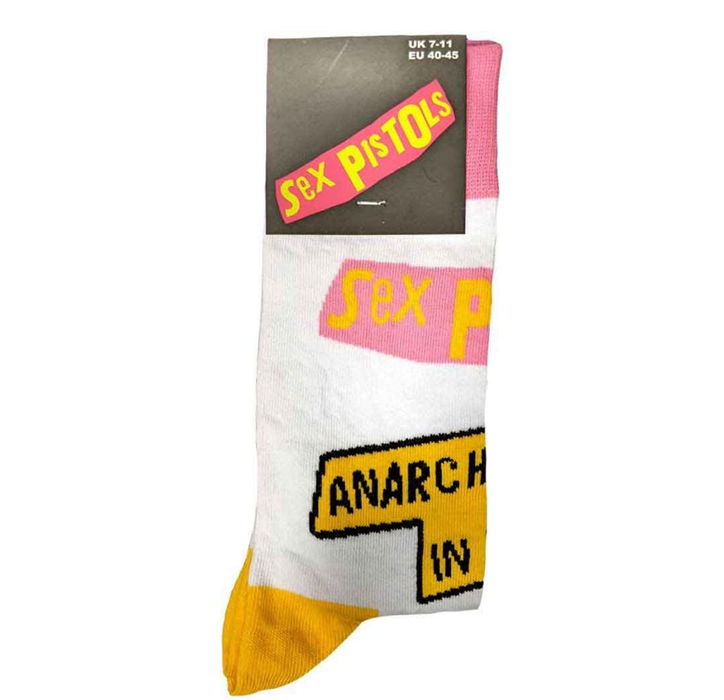 Official Sex Pistols 'Anarchy In The UK' Ankle Socks - UK 7-11 Riot! | Punk Gift