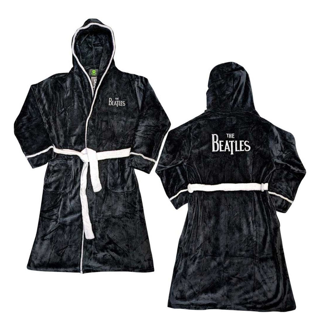 Official The Beatles 'Drop T Logo' Bathrobe - Fab Gift! | Rock
