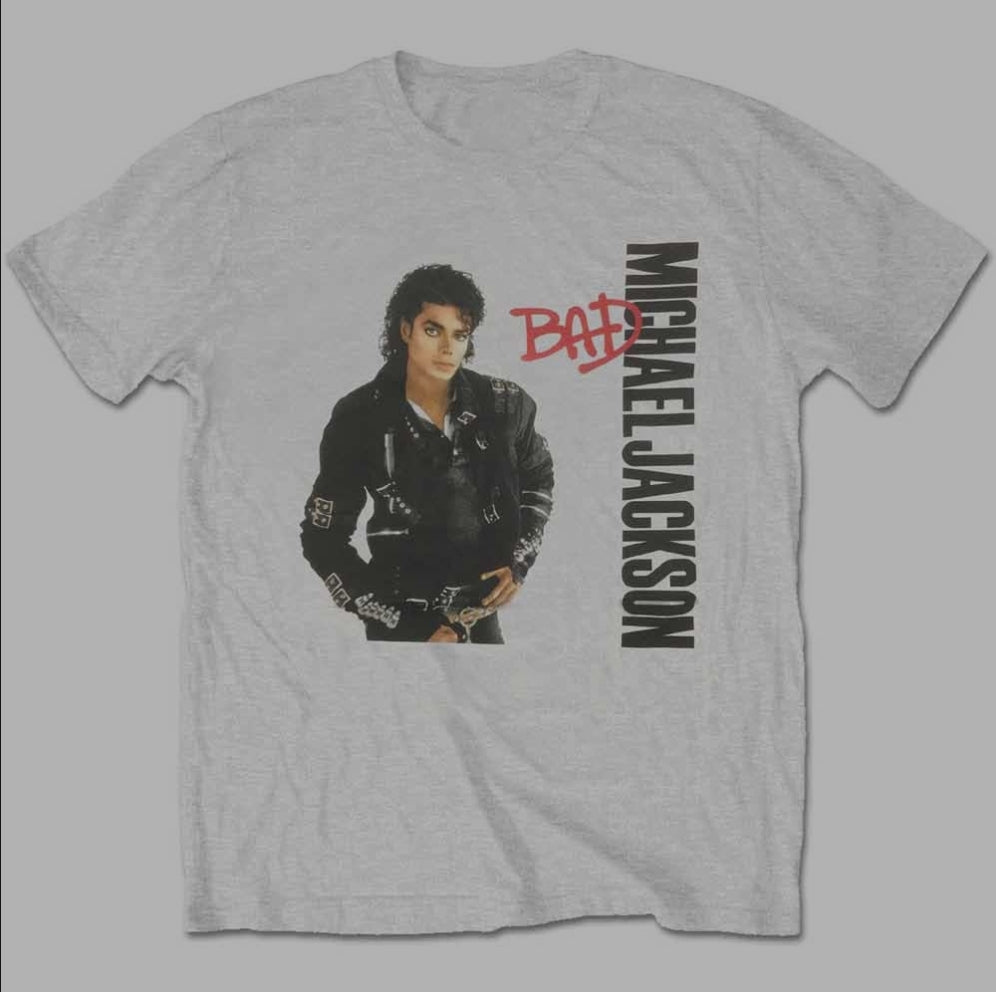 Michael Jackson Bad T-Shirt – Official Licensed Black Tee (Also in White)