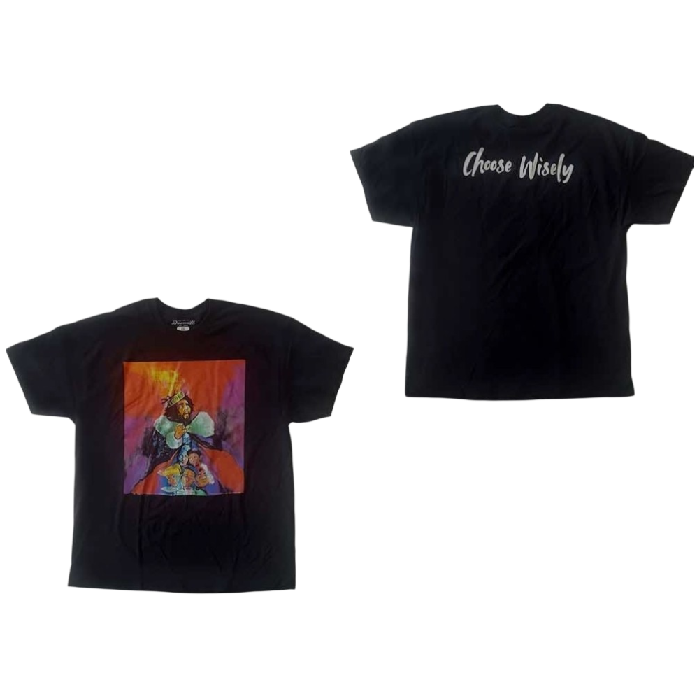 Official Licensed J. Cole 'Choose Wisely' T-Shirt - Unisex Black Front & Back Print (Selling Fast!)