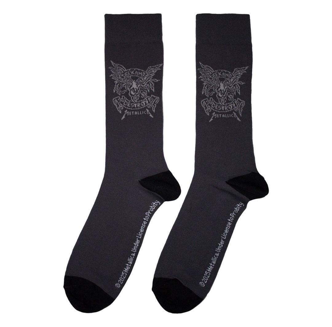 Official Metallica 'Seek & Destroy' Ankle Socks - UK 6-11 Thrash! | Metal Gift