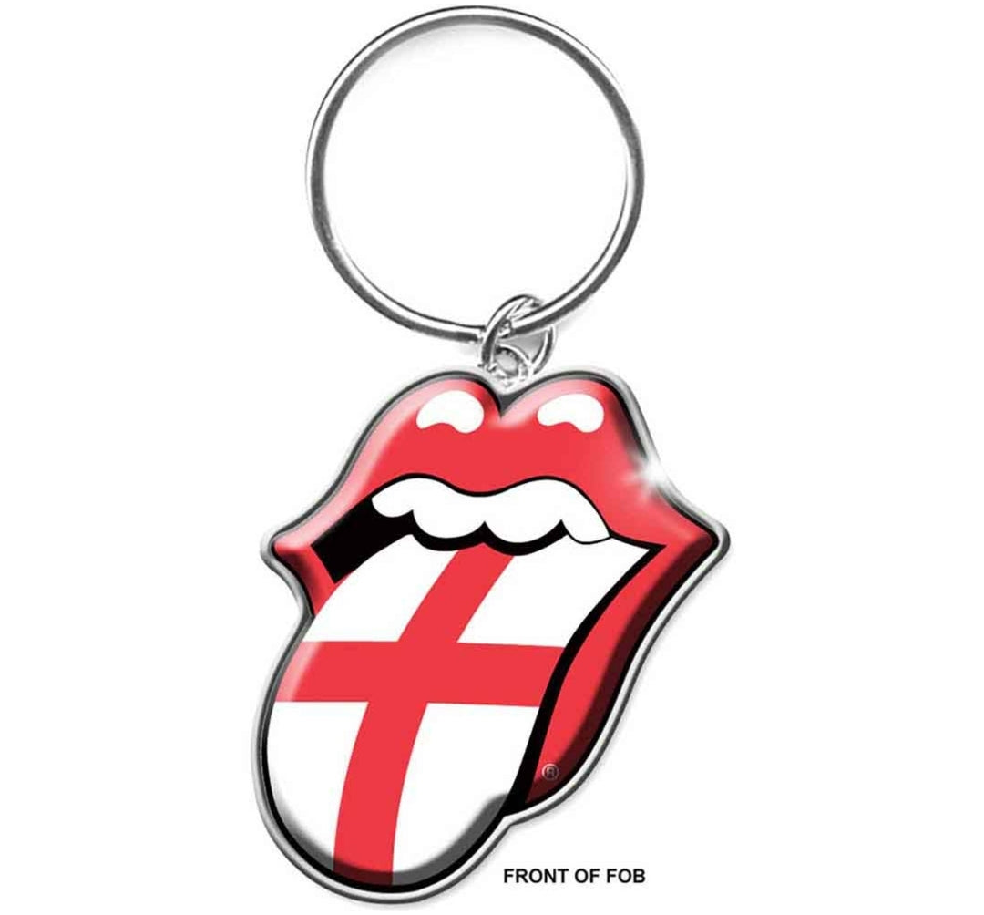 The Rolling Stones 'England' Keychain – Official Licensed Die-Cut Enamel Infill Metal Keyring