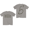 Official Licensed Billie Eilish 'Billie 5' T-Shirt - Unisex Front & Back Print Natural