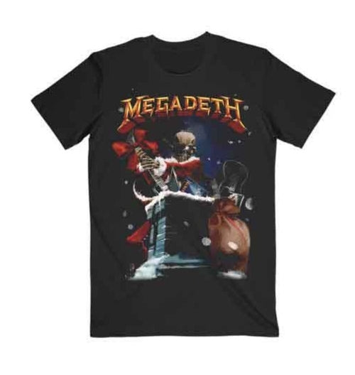 Megadeth - Santa Vic Chimney T-Shirt Black (Official Licensed)