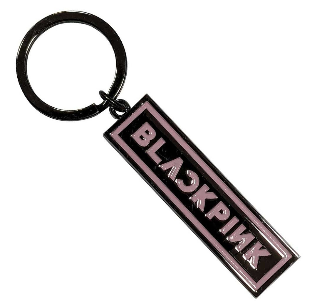BLACKPINK Logo Keychain – Official Licensed Black Dye Coated Metal Keyring