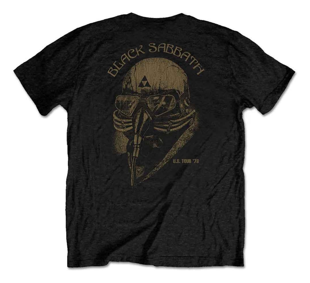 T-Shirt Black Sabbath - Tour américain 78 Recto & Verso Noir (Sous Licence Officielle)
