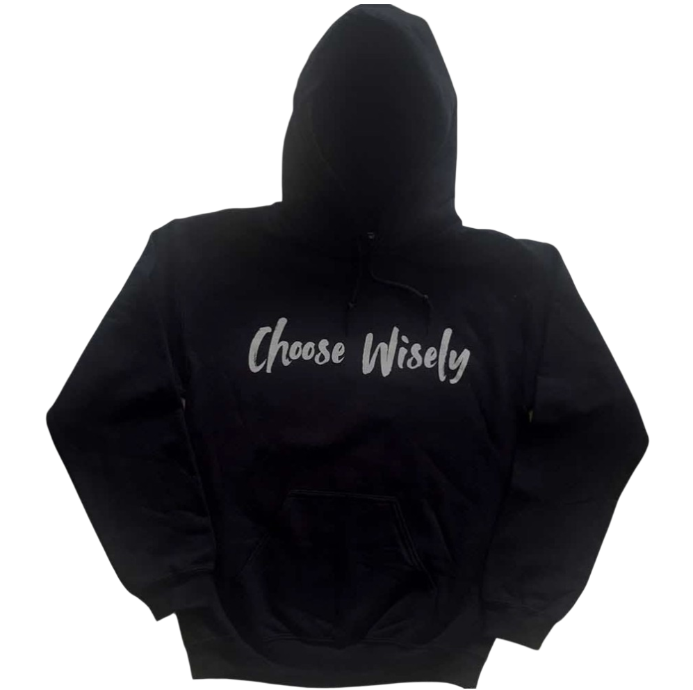 Official Licensed J. Cole 'Choose Wisely' Pullover Hoodie - Unisex Black Front & Back Print