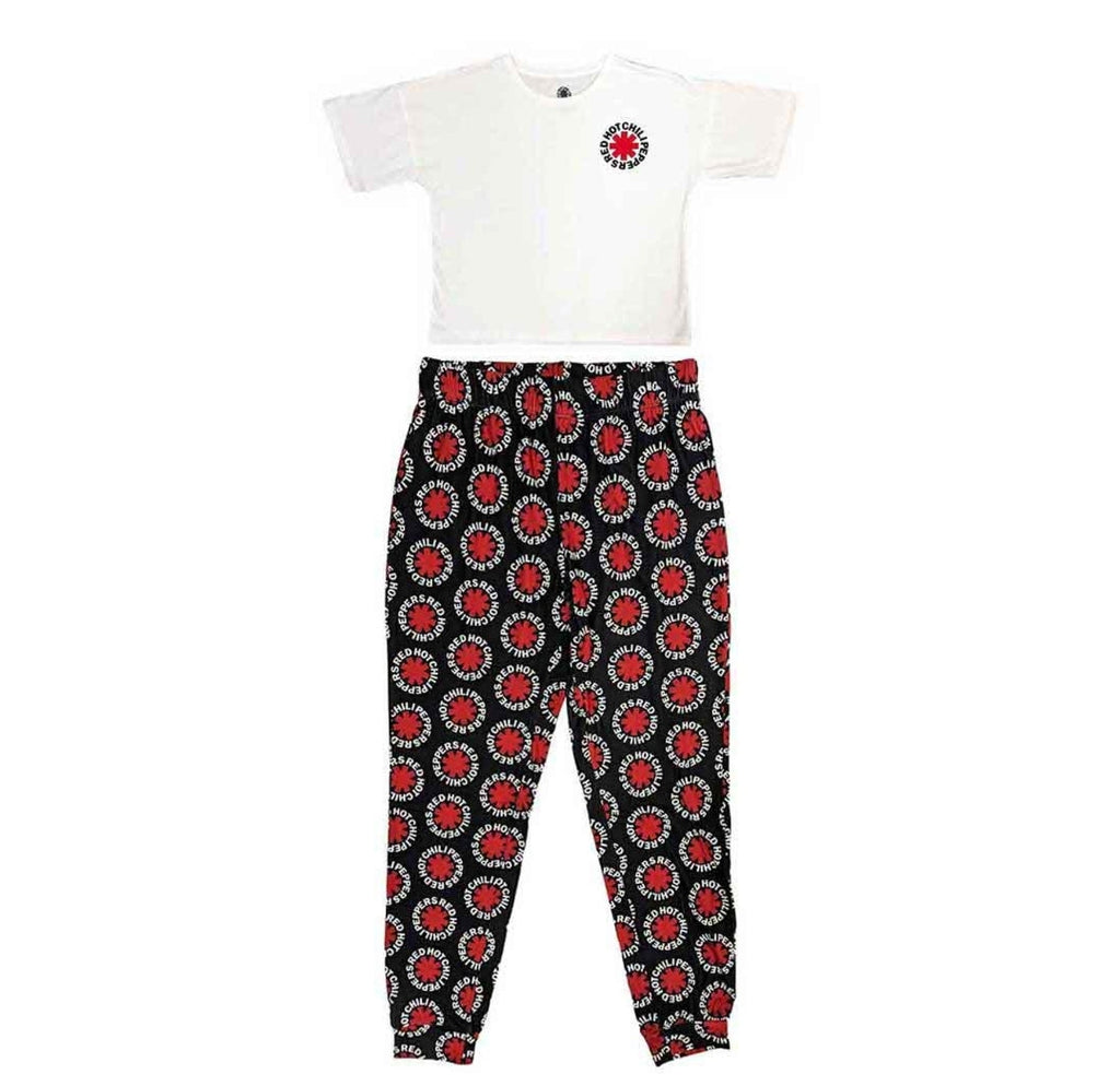 Official Red Hot Chilli Peppers 'Classic Asterisk' Short-Sleeve Pyjamas - Last Chance! | Funk Rock Christmas Eve Box PJ's