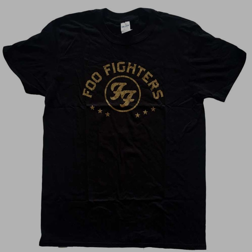 Foo Fighters Arched Stars T-Shirt – Official Licensed Black Tee