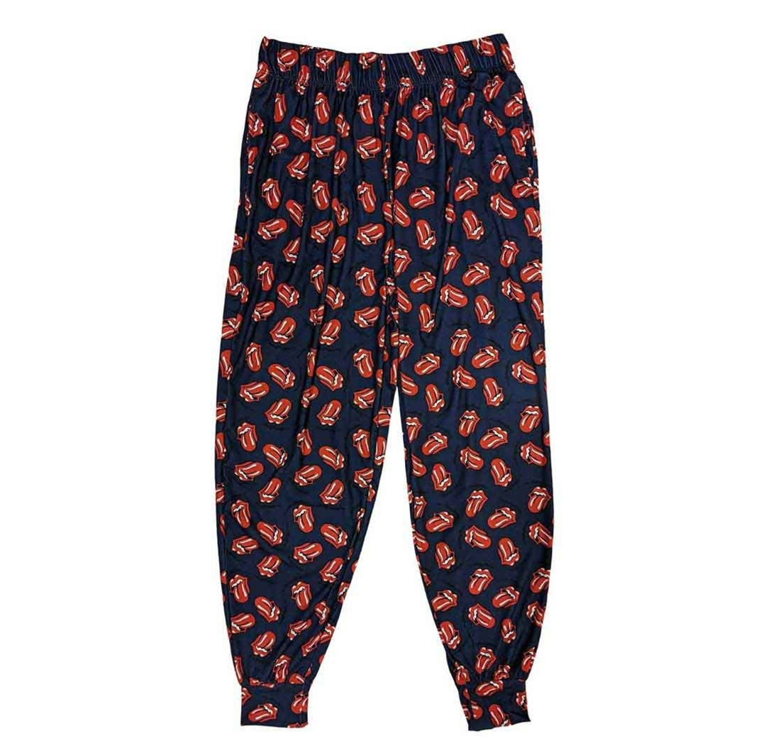 Official Rolling Stones Ultimate Lounge Bundle – Tongue Pyjama Set + Dressing Gown + Socks