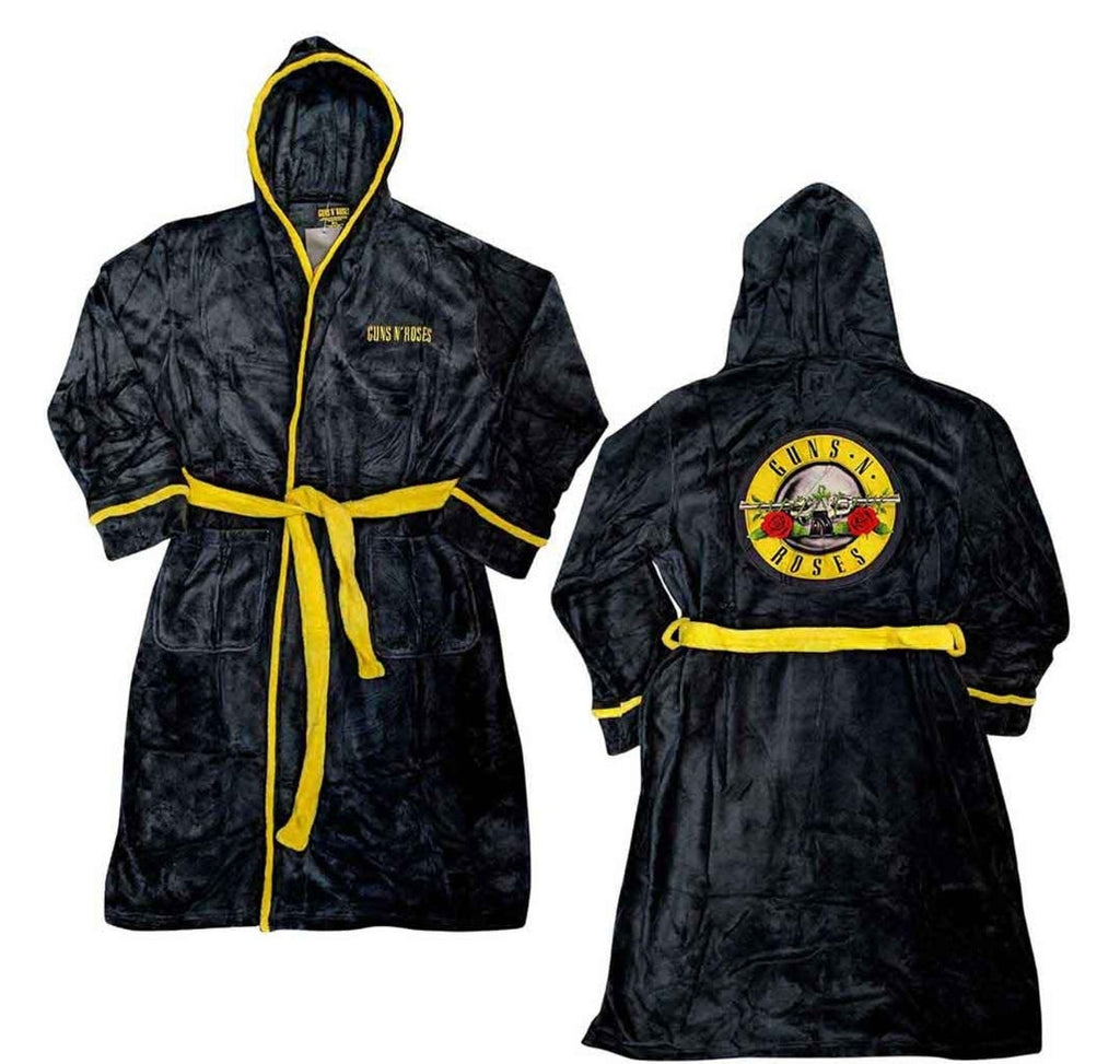 Official Guns N' Roses 'Classic Logo' Bathrobe - Bullet Rose! | Rock