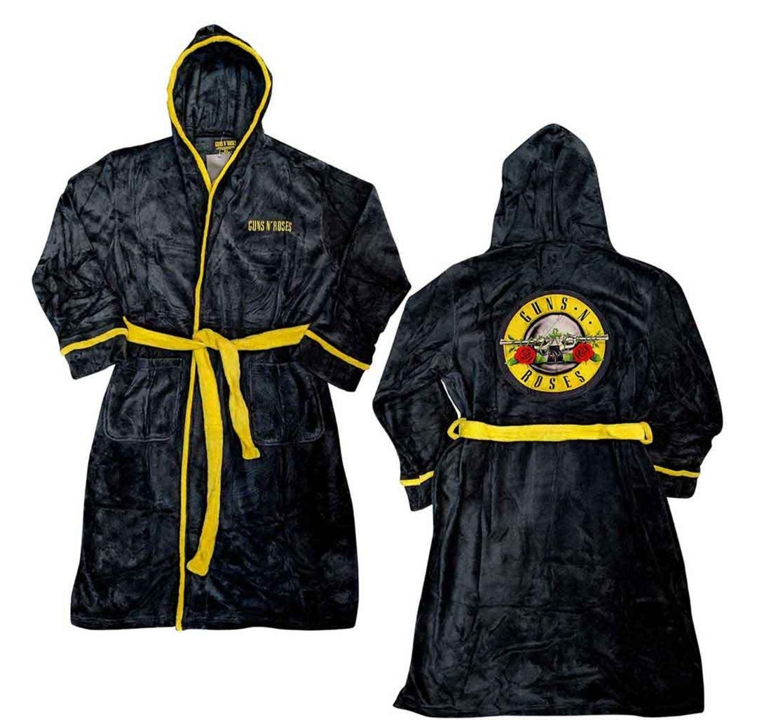 Official Guns N' Roses 'Classic Logo' Bathrobe - Bullet Rose! | Rock