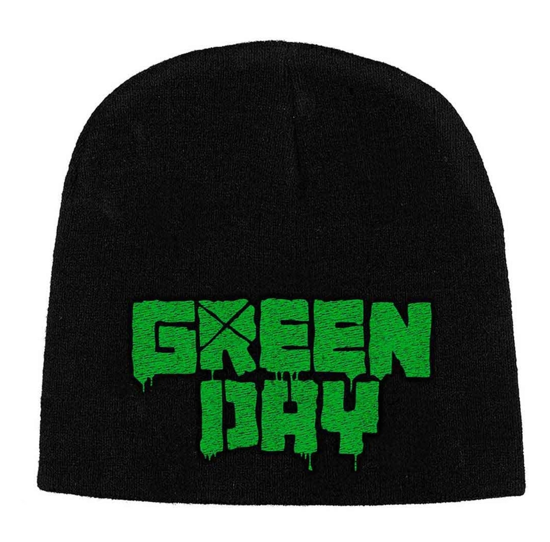 Official Green Day Logo Black Beanie Hat