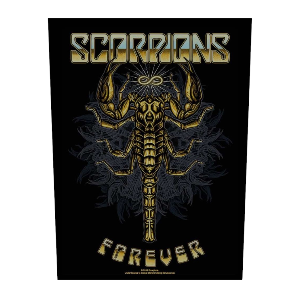 Scorpions Forever Back Patch – Official Licensed Large Woven Sew-On Jacket Patch