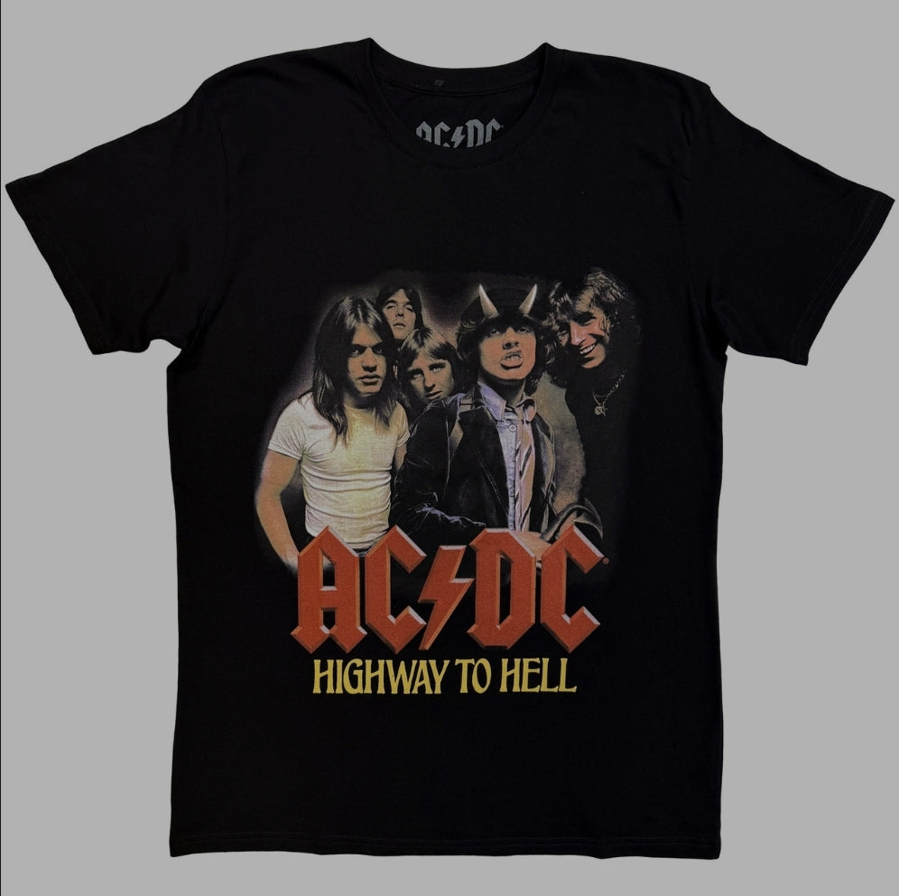 AC/DC H2H Band T-Shirt – Official Licensed Black Tee