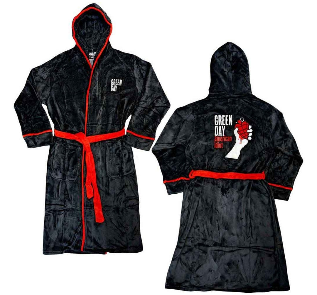 Official Green Day Ultimate Dressing Gown American Idiot Gift Bundle
