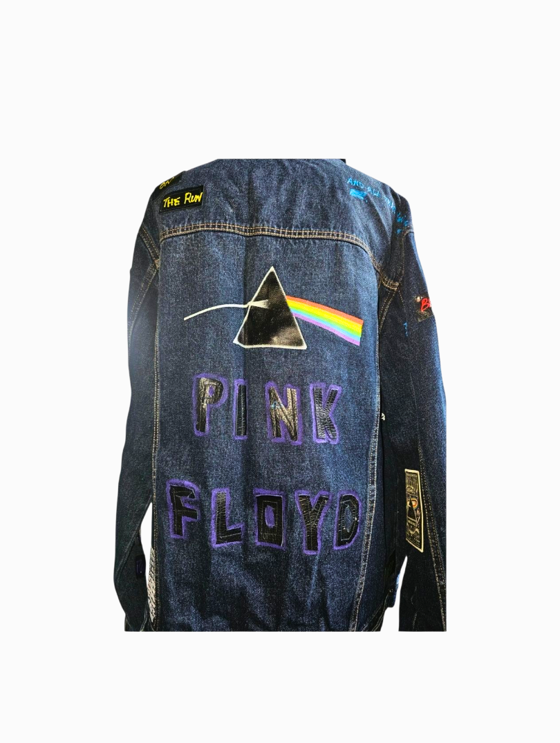 Custom Pink Floyd Denim Jacket - Size L