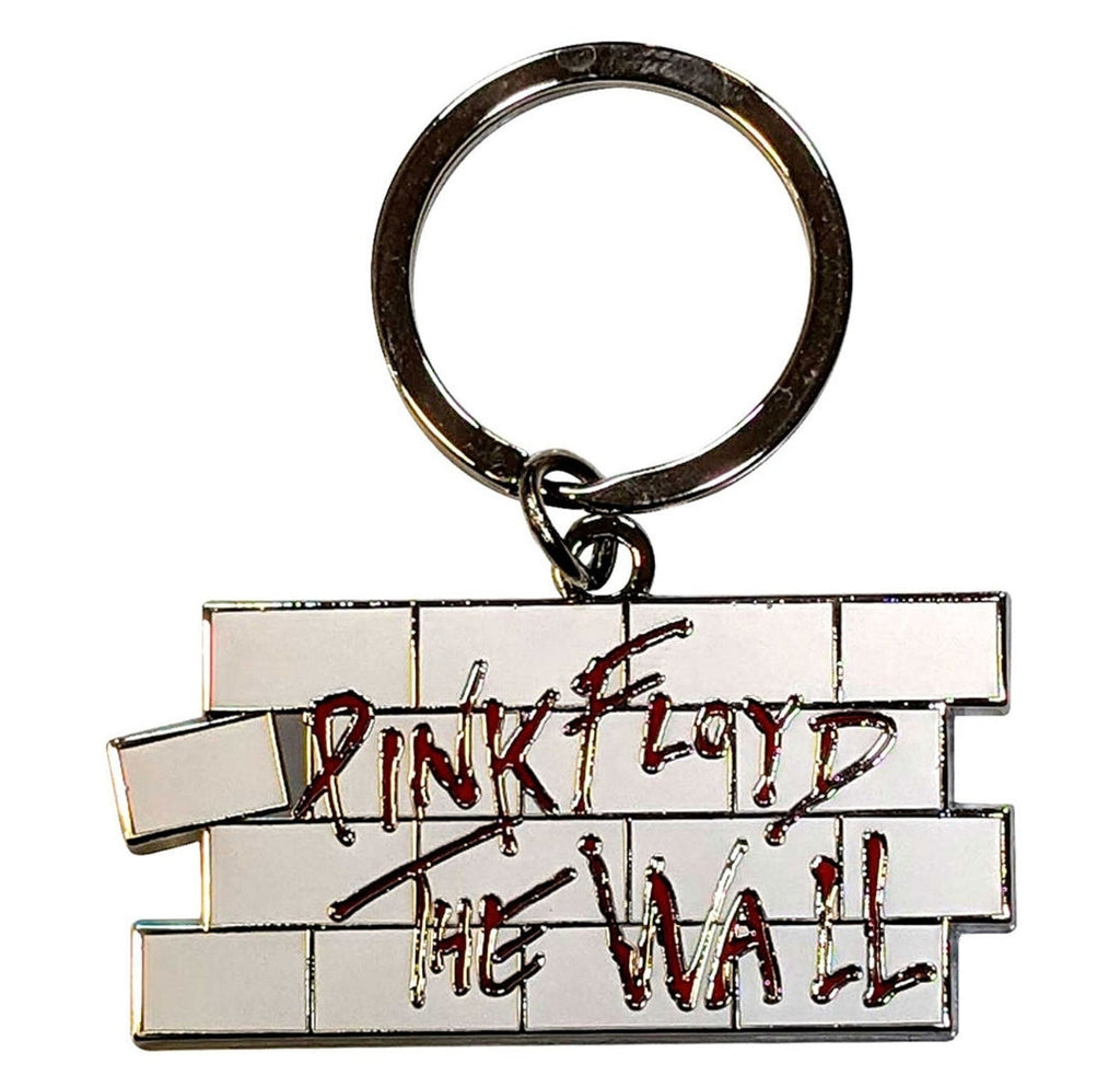 Official Pink Floyd 'The Wall Wall Logo' Keychain - Nickel Plated Enamel | Prog Rock Gift