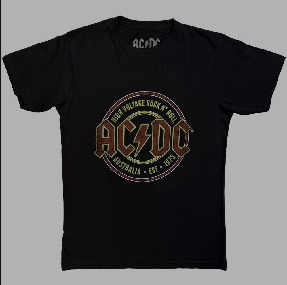 AC/DC Est. 1973 T-Shirt – Official Licensed Black Tee