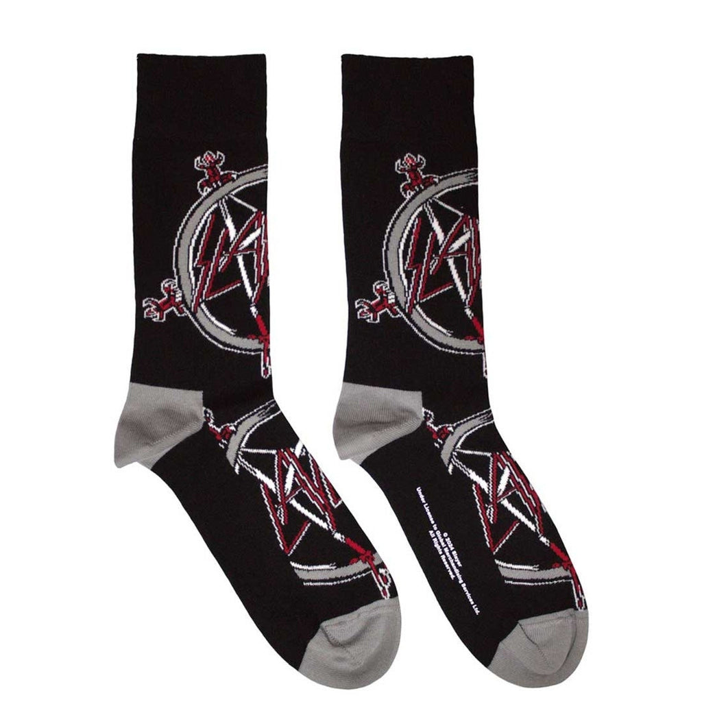 Official Slayer 'Pentagram' Ankle Socks - UK 7-11 Reign! | Metal Gift