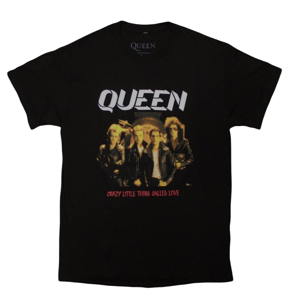 Official Licensed Queen 'Crazy Little Thing' T-Shirt - Unisex Black Front Print
