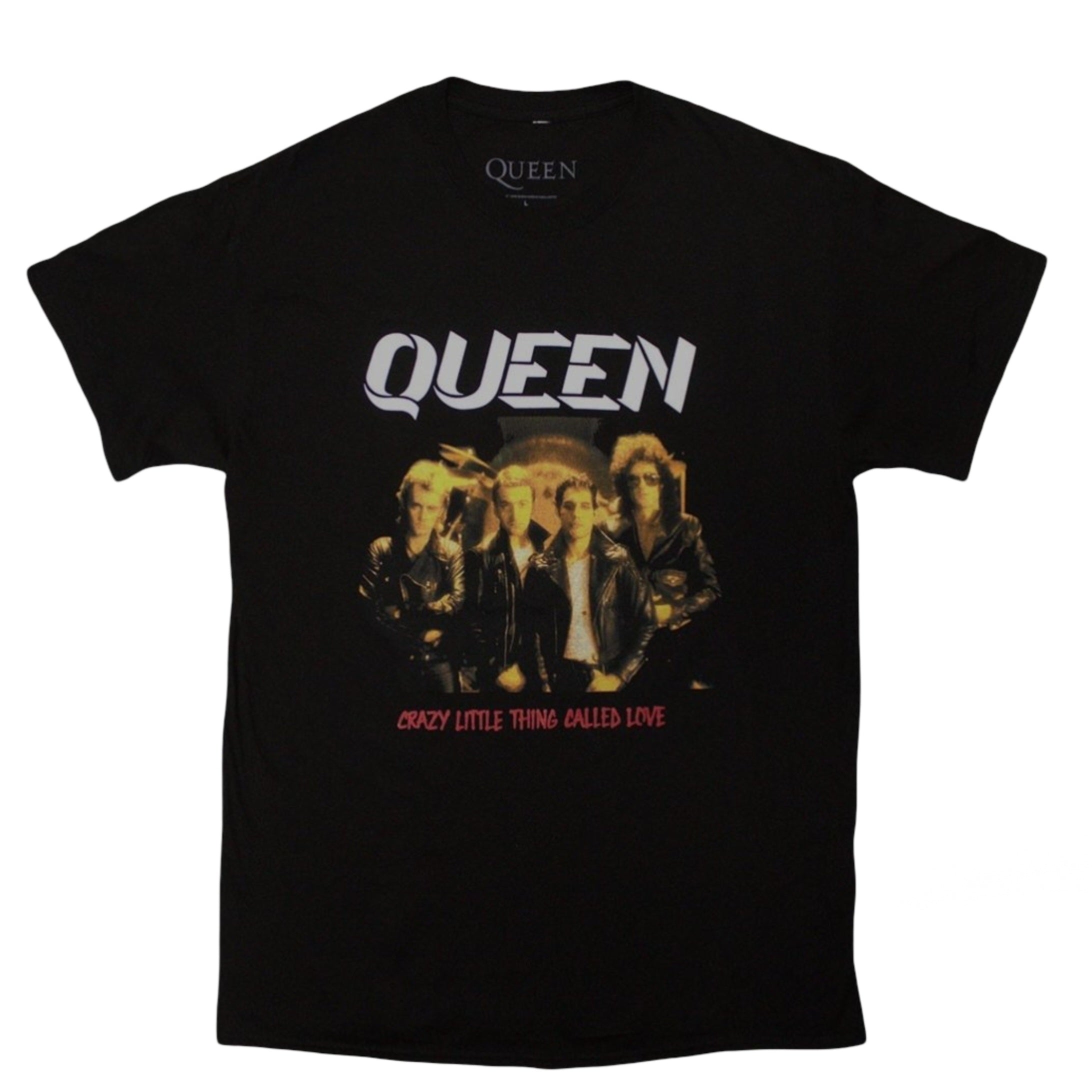 Official Licensed Queen 'Crazy Little Thing' T-Shirt - Unisex Black Front Print