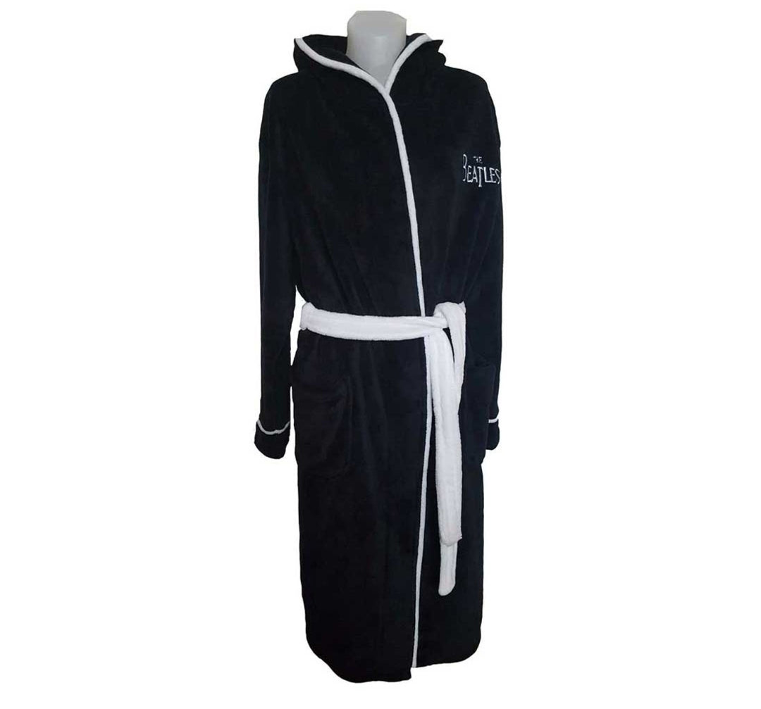 Official The Beatles 'Drop T Logo' Bathrobe - Fab Gift! | Rock