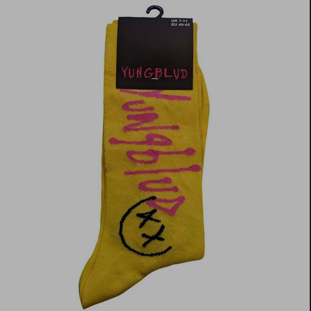 Official Licensed Yungblud 'VIP' Ankle Socks - Multicolour Front & Back Print