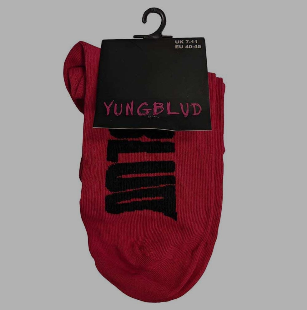 Official Licensed Yungblud 'Occupy the UK' Ankle Socks - Multicolour Front & Back Print