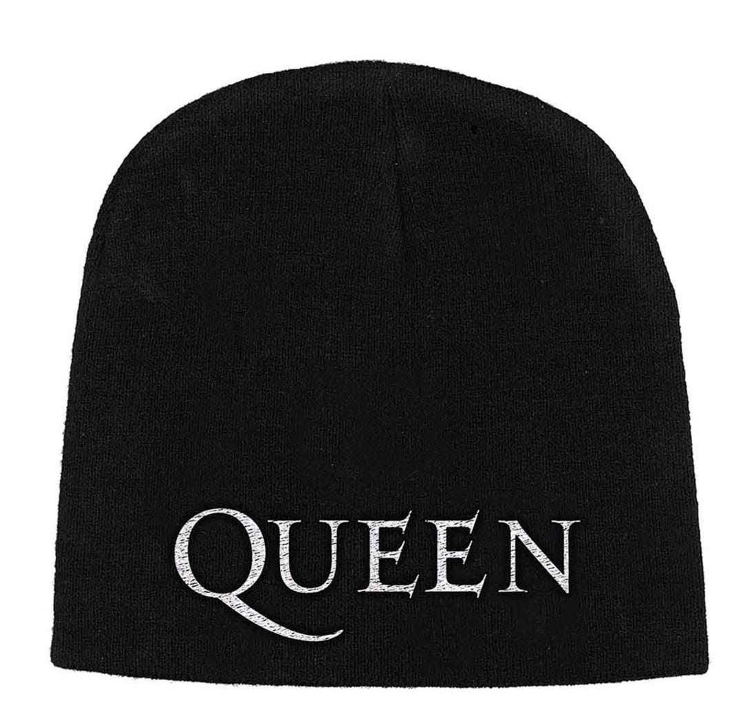 Official Queen Logo Black Beanie Hat