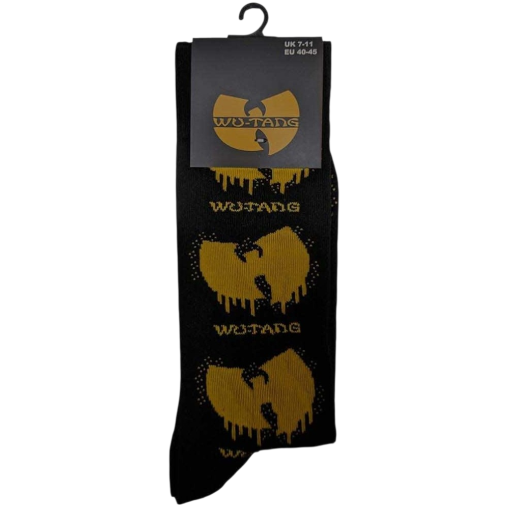 Official Licensed Wu-Tang Clan 'Dripping Logo' Ankle Socks - Dripping Wu Shield Design