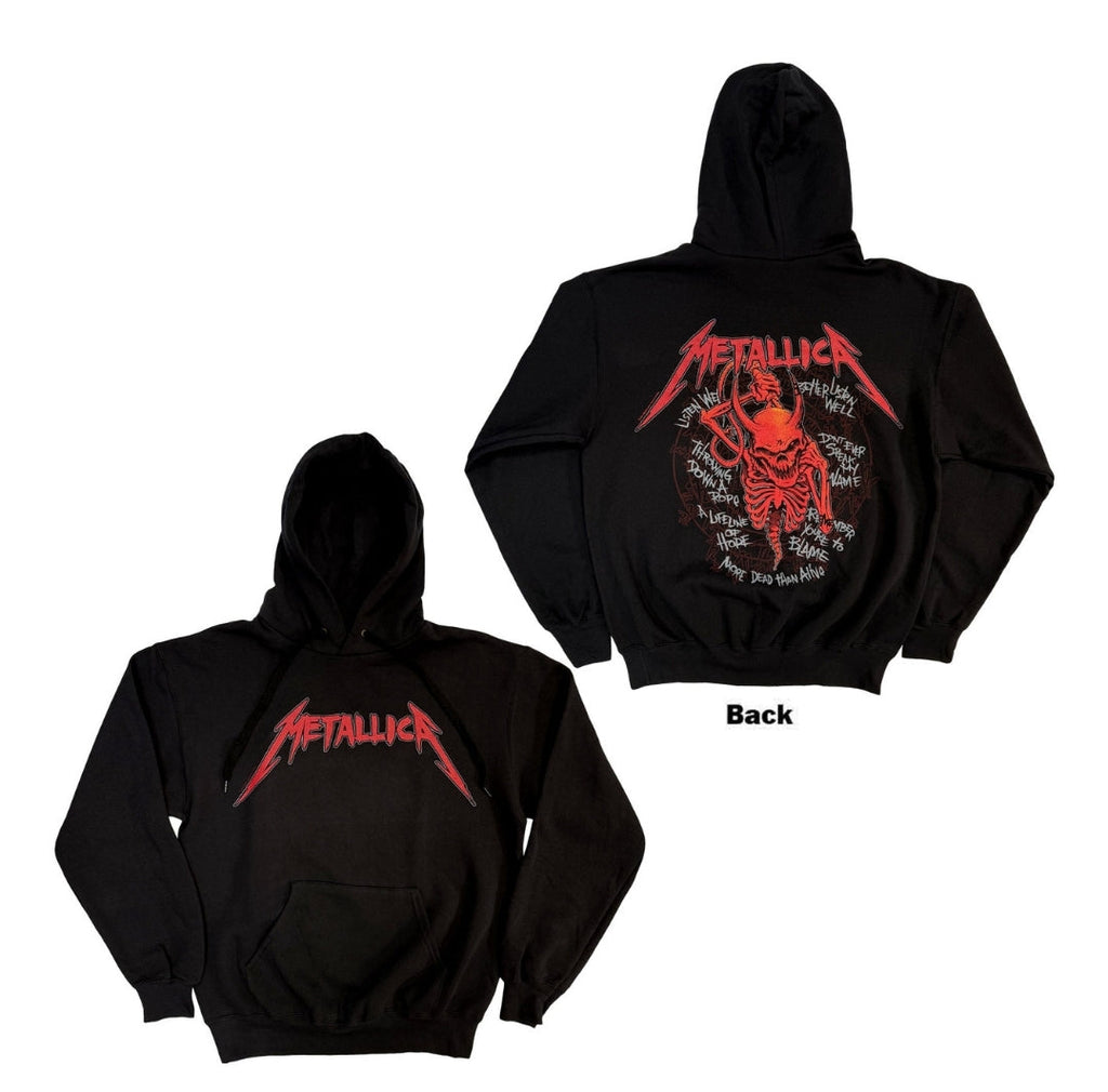 Official Metallica 'Skull Screaming Red' Pullover Hoodie - Thrash | Metal