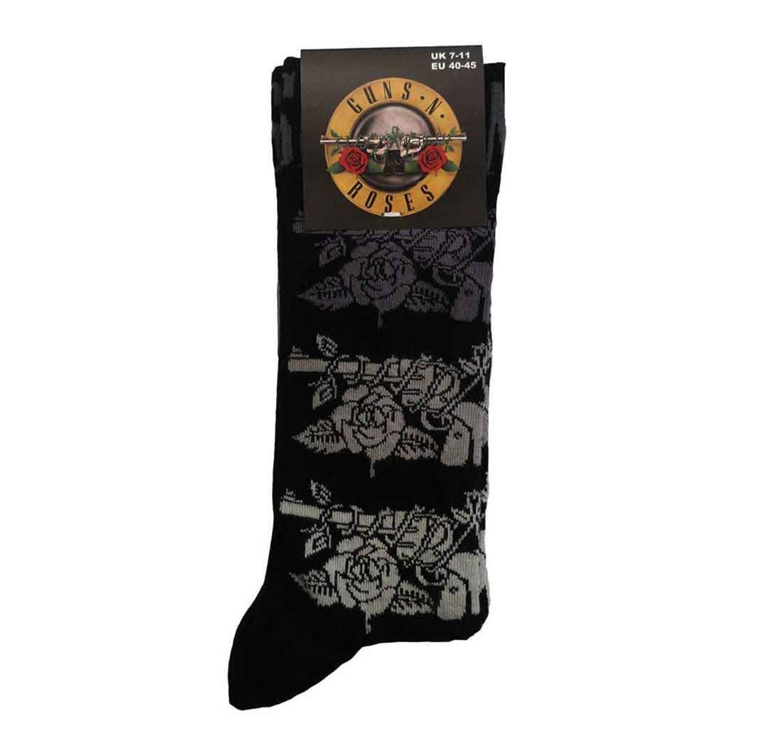 Official Guns N' Roses 'Monochrome Pistols' Ankle Socks - UK 7-11 Slash! | Rock Gift