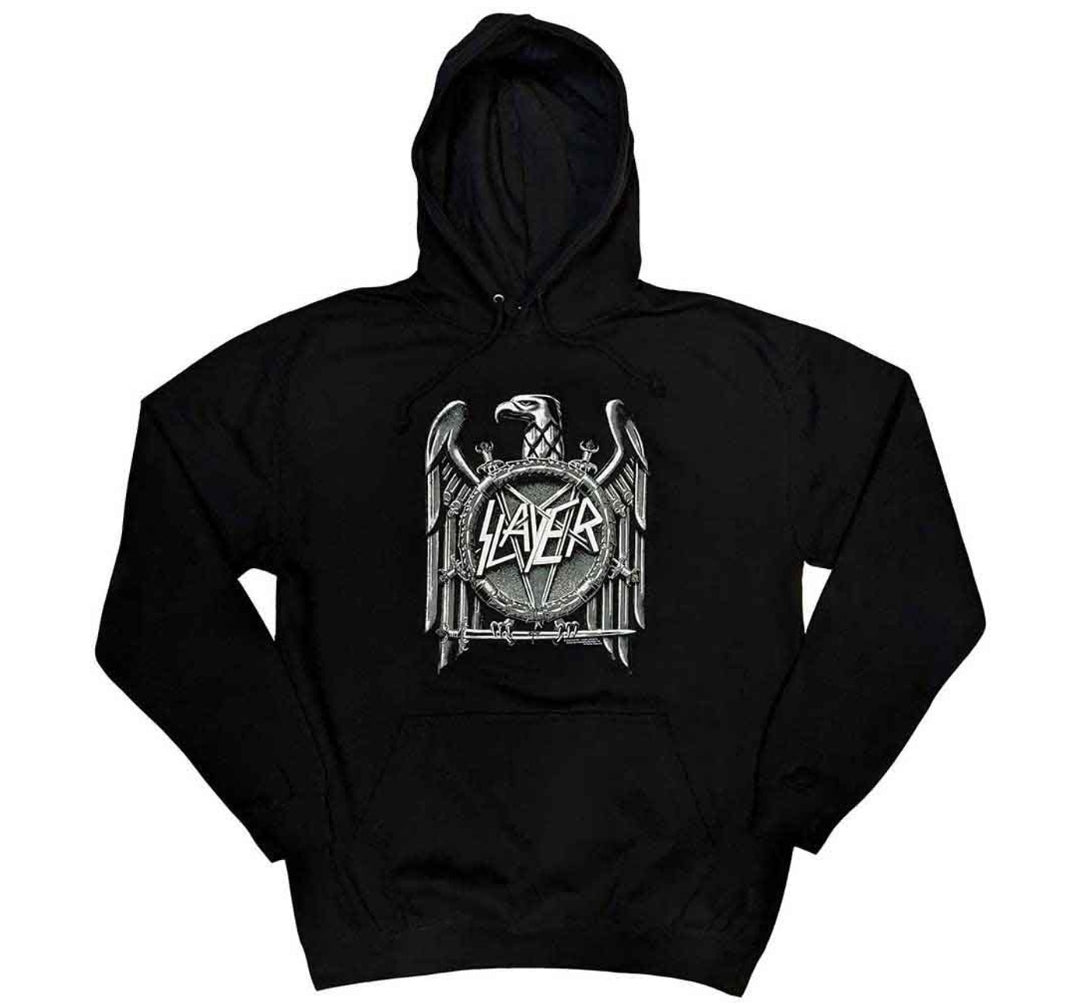 Official Slayer 'High Contrast Eagle' Pullover Hoodie - Reign in Blood! | Thrash