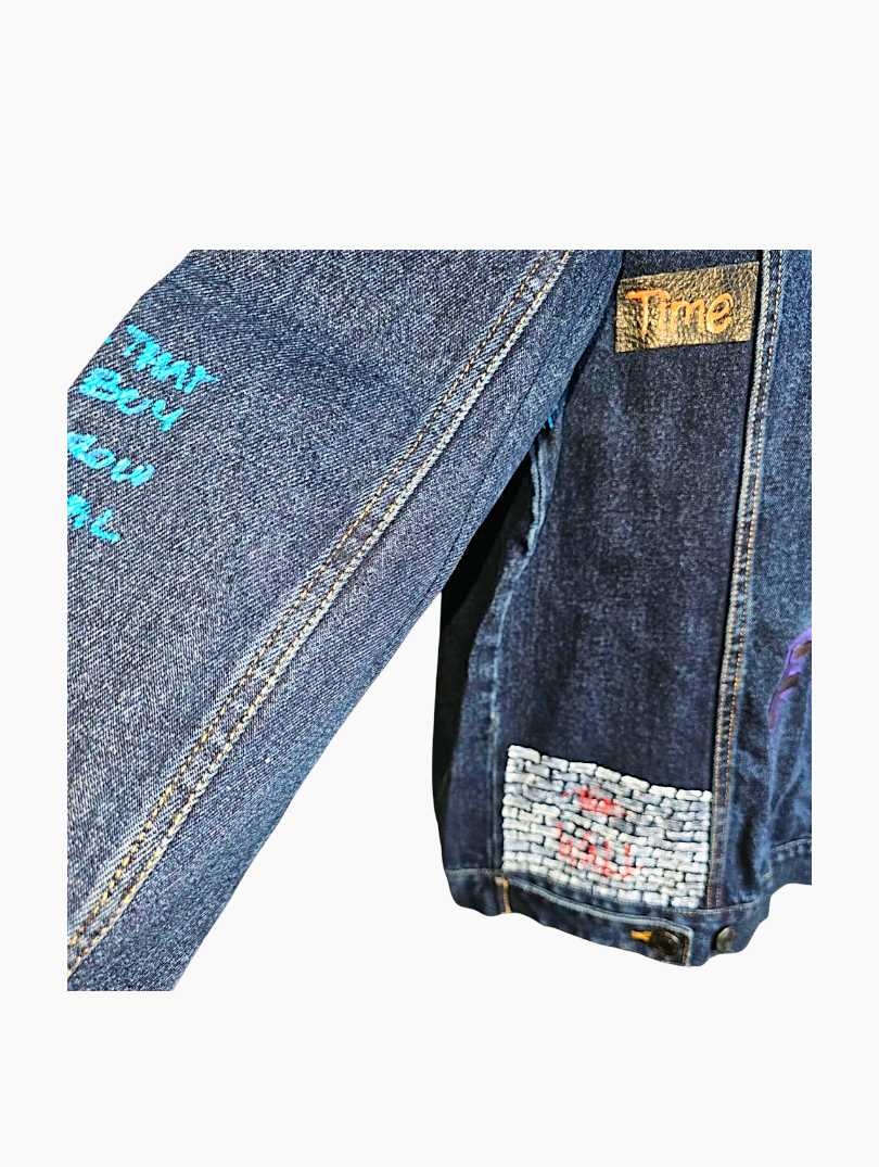 Custom Pink Floyd Denim Jacket - Size L