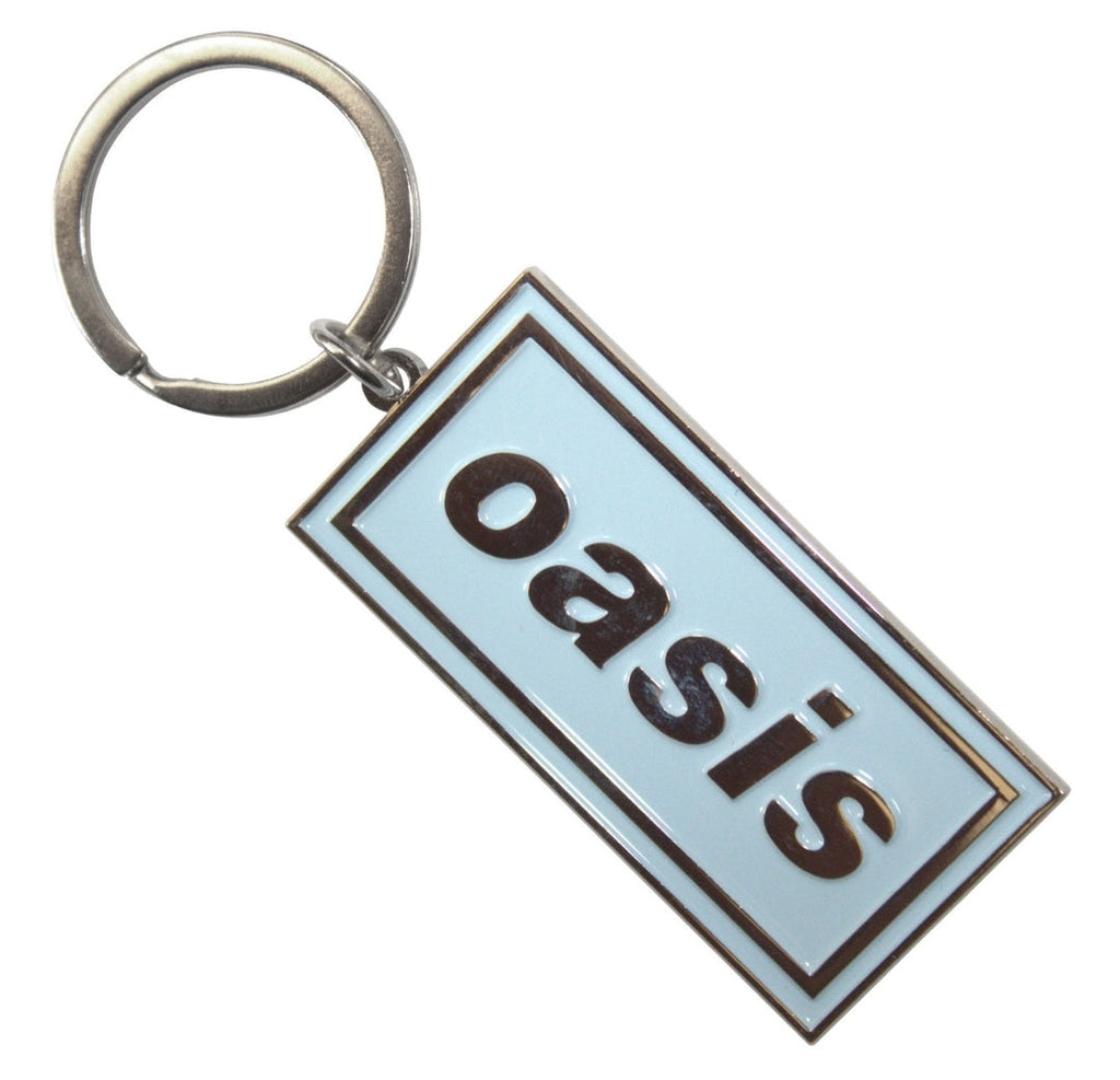 Official Oasis 'Logo Sky Blue' Keychain - Nickel Plated Enamel | Live '25 Tour Essential