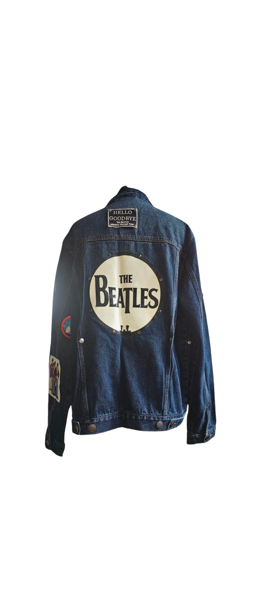 Custom The Beatles Denim Jacket - Size L
