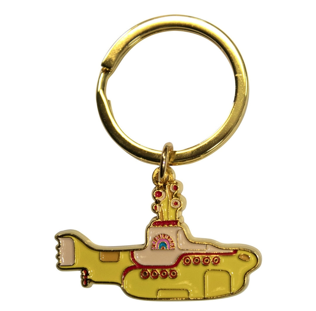 The Beatles 'Yellow Submarine' Keychain – Official Licensed Gold Coloured Metal Keyring