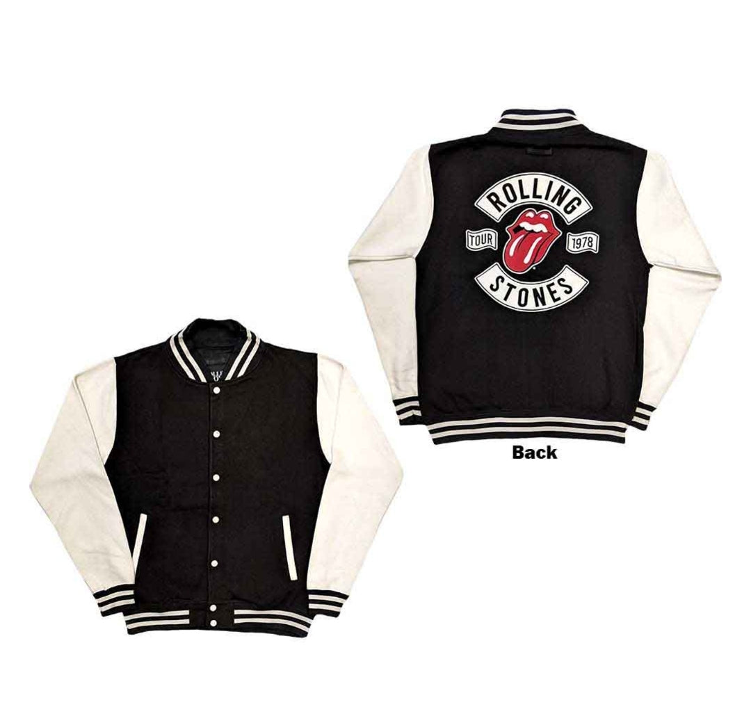 Official Rolling Stones 'Tour '78' Varsity Jacket - Vintage Tongue! | Rock