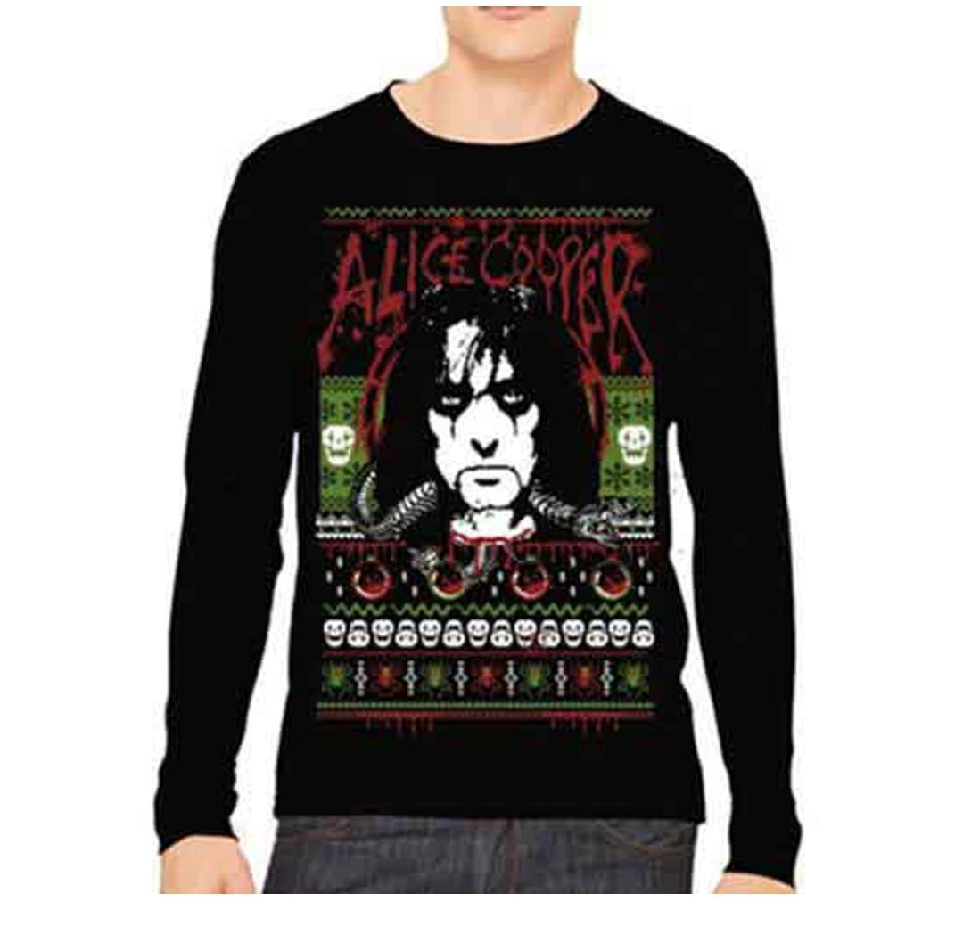 Official Alice Cooper 'Holiday' Sweatshirt - LAST CHANCE £30! | Shock Xmas