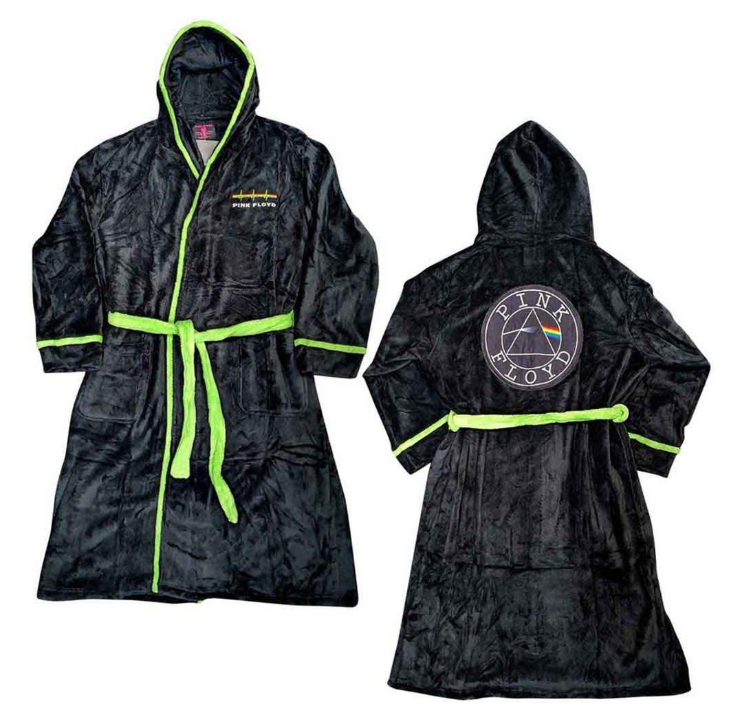 Official Pink Floyd Ultimate Lounge Bundle – Dark Side of the Moon Pyjama Set + Fleece Dressing Gown