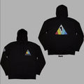 Official Licensed Imagine Dragons 'Triangle Logo' Pullover Hoodie - Unisex Black Front/Back/Sleeve Print