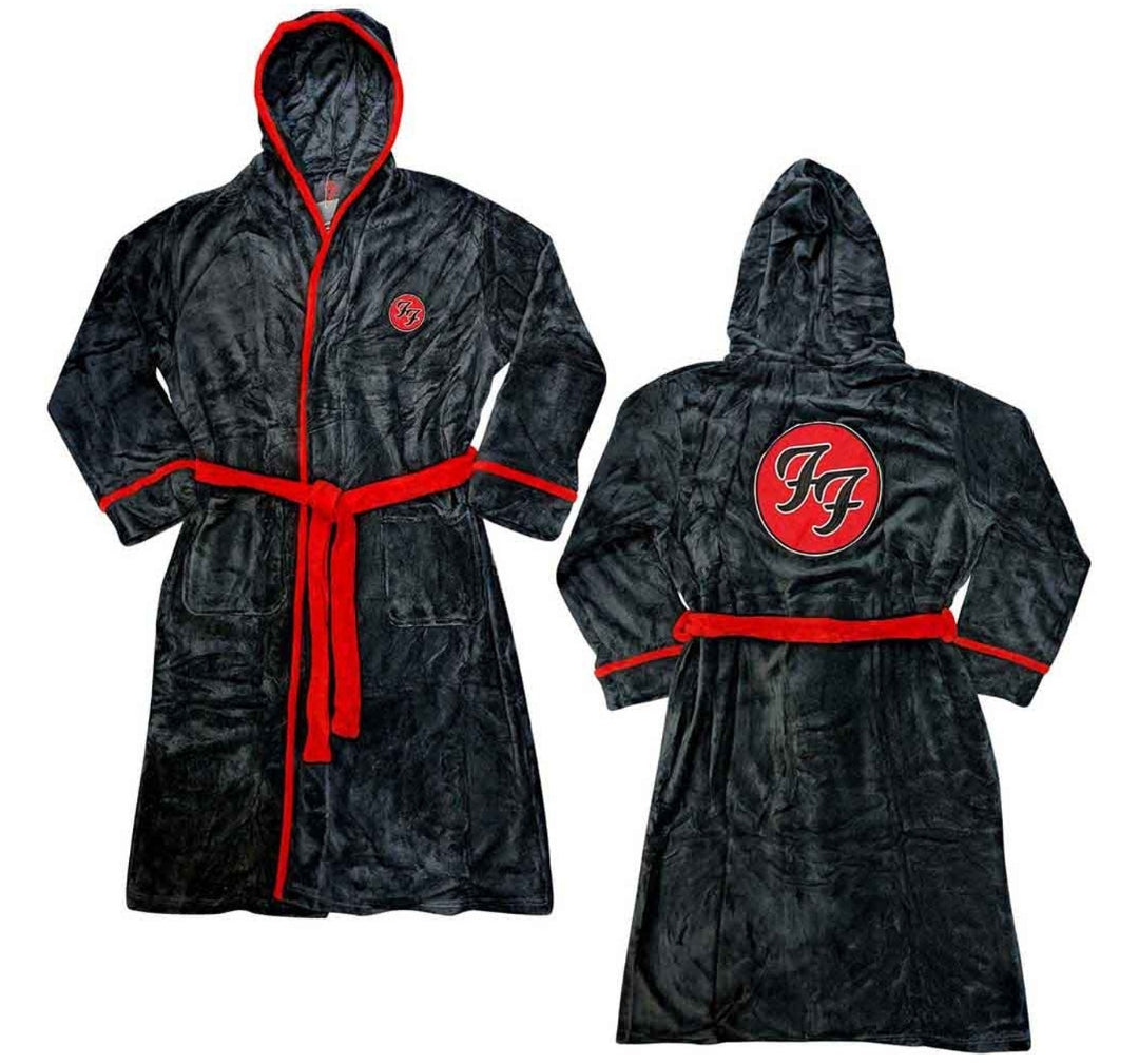 Official Foo Fighters Ultimate Lounge Bundle – FF Logo Tie-Dye Pyjama Set + Dressing Gown