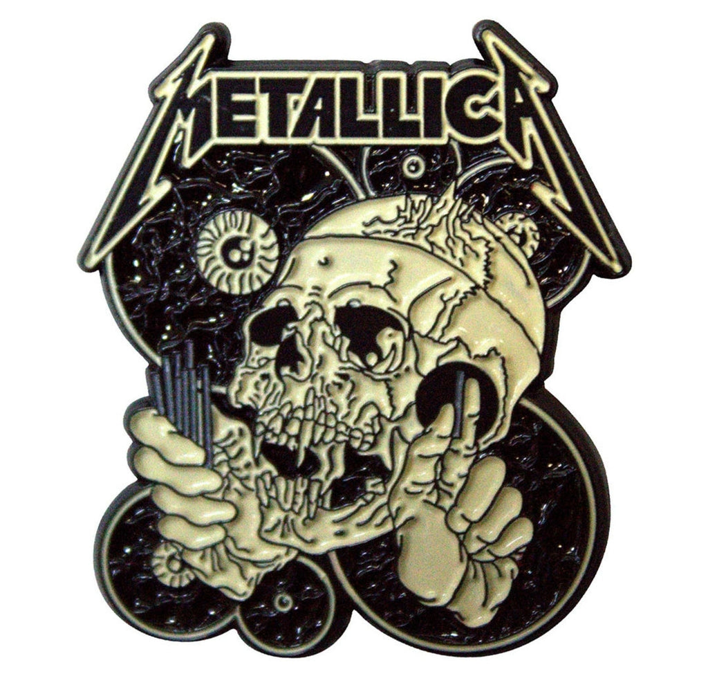 Metallica 'The Shortest Straw' Keychain – Official Licensed Black Dye Coated Metal Keyring