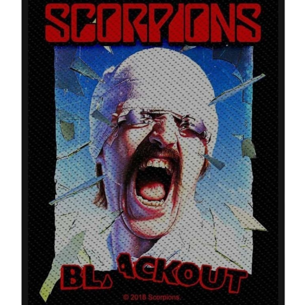 Scorpions Blackout Back Patch – Official Licensed Large Woven Sew-On Jacket Patch