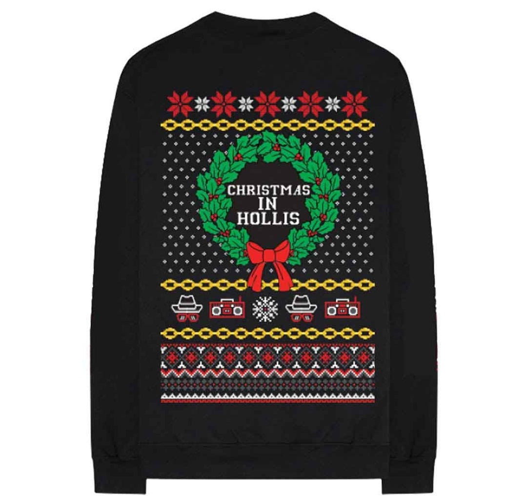 Run DMC - Holiday Logo Sweatshirt Black (Official Licensed)