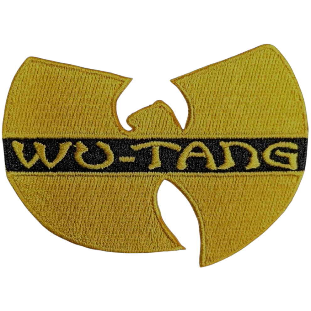 Official Licensed Wu-Tang Clan 'Logo' Woven Patch - Iron-On Black Shield Design