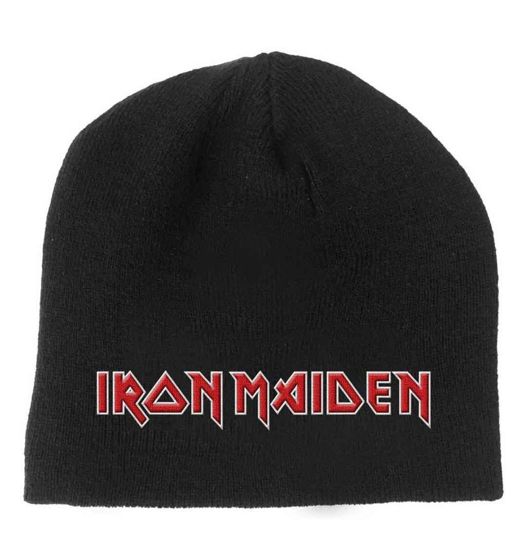 Official Iron Maiden Logo 2 Black Beanie Hat
