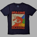 Official Licensed Imagine Dragons 'Eye' T-Shirt - Unisex Black Front Print
